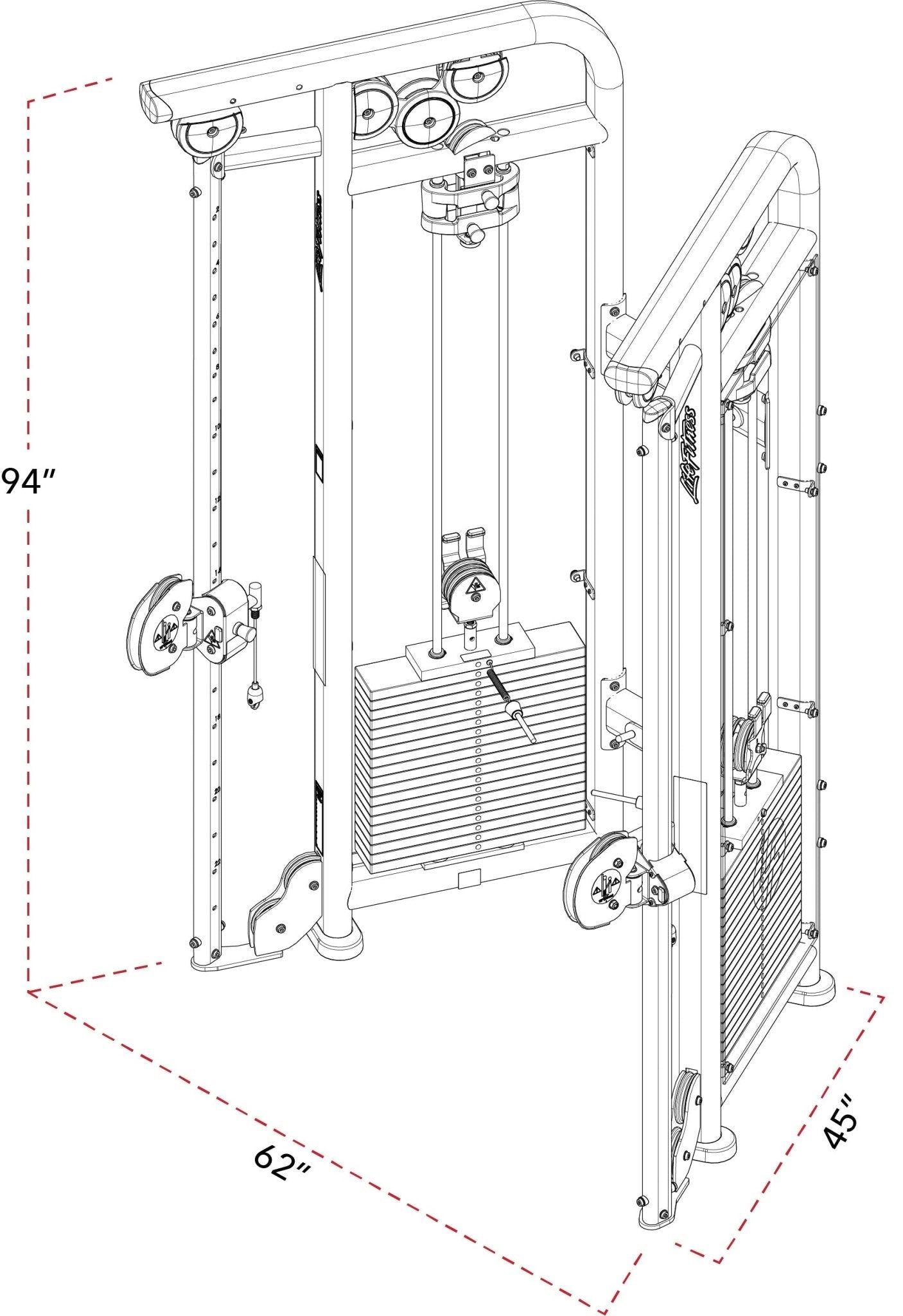 LifeFitness Signature Series Dual Adjustable Pulley - Top Fitness Store