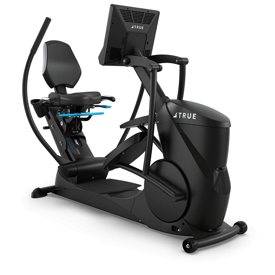 Recumbent fashion elliptical for